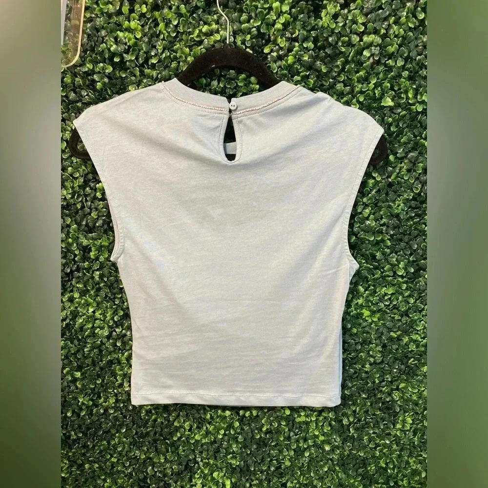 Anthropologie Baum und Pferdgarten Jasrah Top with decorative gems - Size XSmall - Picture 10 of 12